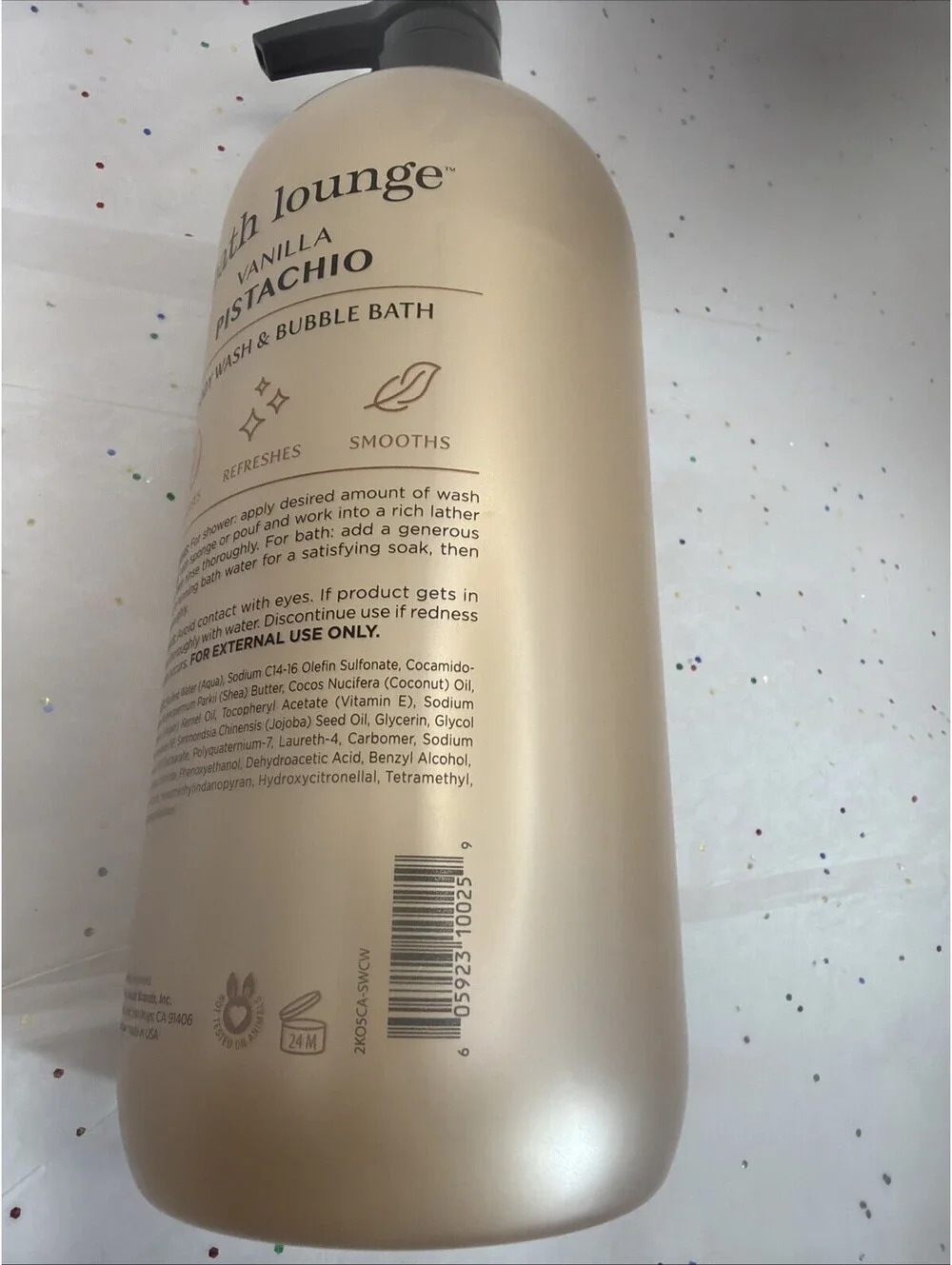 Vanilla Pistachio Body Wash & Bubble Bath 2 x 32oz Spa Scent Duo Pack